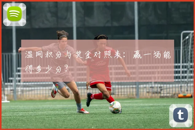 温网积分与奖金对照表：赢一场能得多少分？